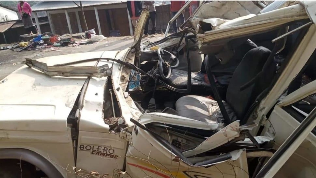 5 people killed in vehicle crash in Nangalbibra region of South Garo Hills