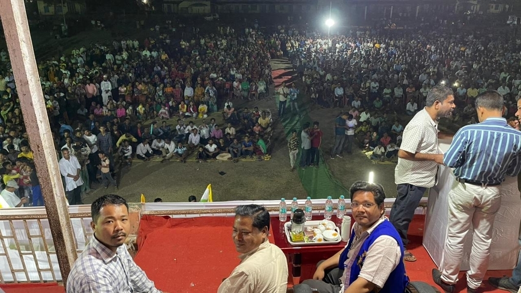 Massive turn out at NPP’s election rally at Mahendraganj, Conrad urges people to vote for ruling party