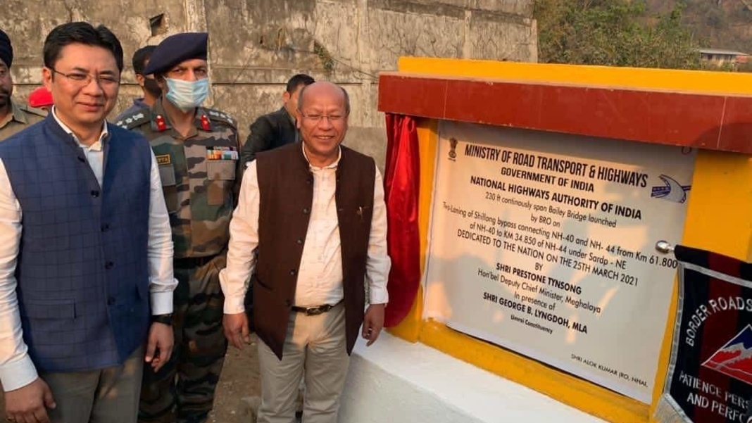 Deputy CM inaugurates Bailey bridge along Shillong Bypass