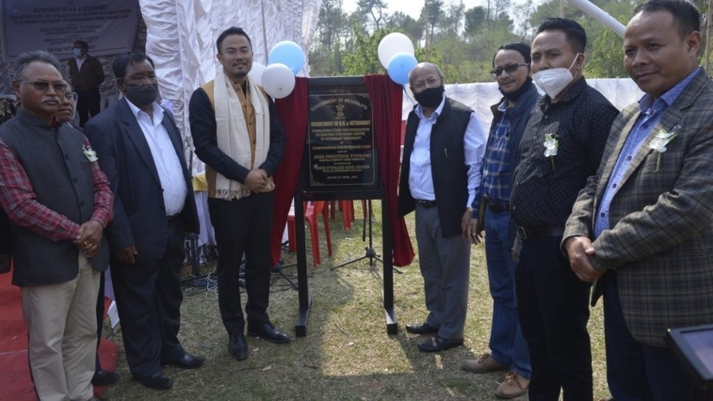 Deputy CM lays foundation stones for Poultry Farm at Mawryngkneng and upgradation of existing Stockman Centre to Veterinary Dispensary at Sohryngkham