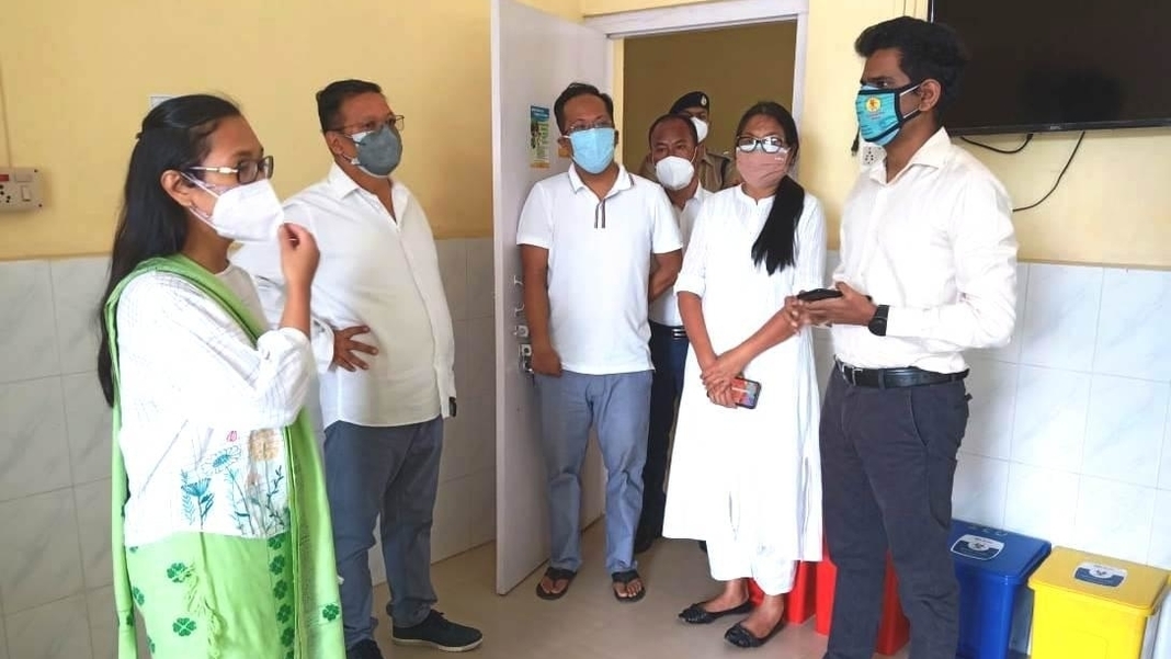 Agatha visits Ampati Civil Hospital, inspects central oxygen supply line construction