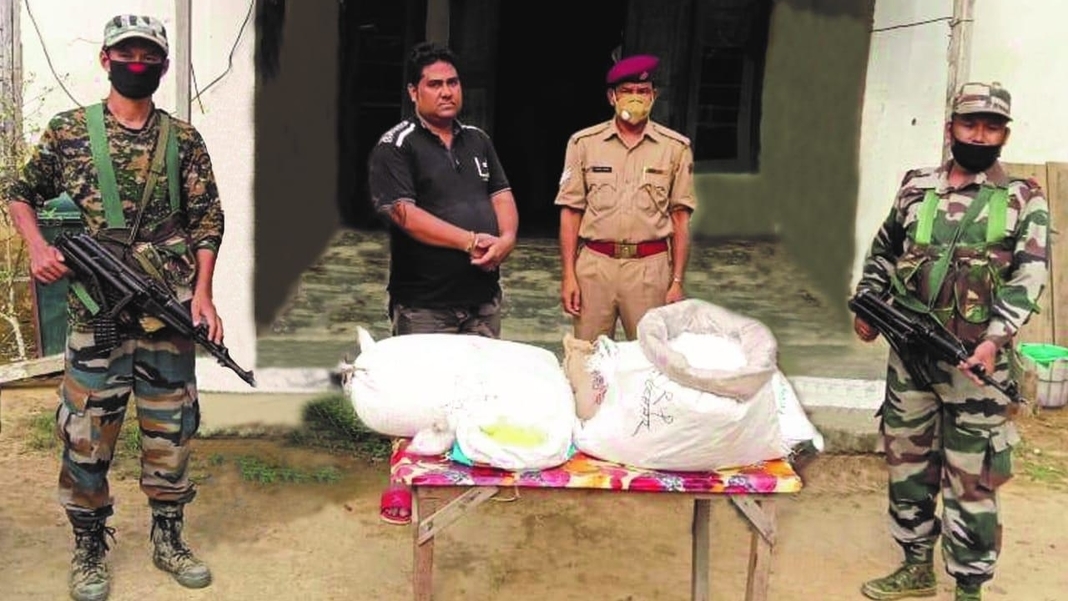 136 kg gun powder sized in Mizoram