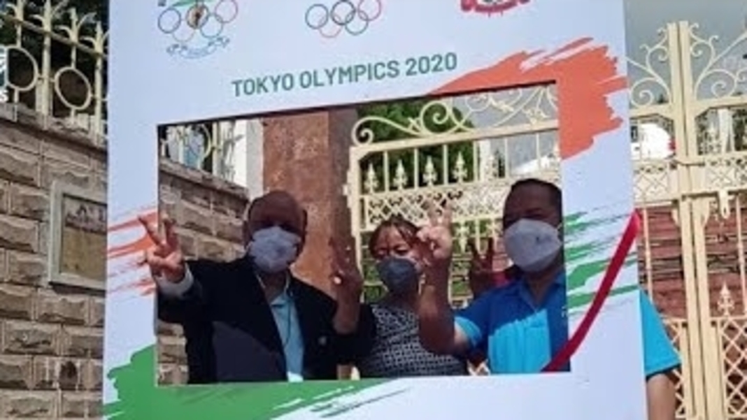 Selfie stand at Khyndai-Lad to support Indian contingent for Tokyo Olympics 2020