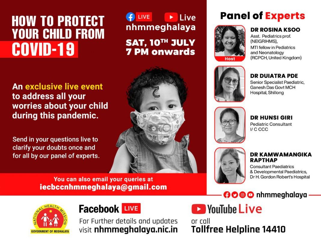 Live online session on protecting children from Covid-19 on July 10