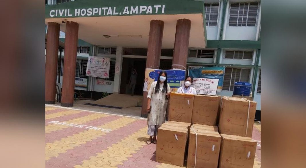 Ampati receives 50 oxygen cylinders from C-CAMP