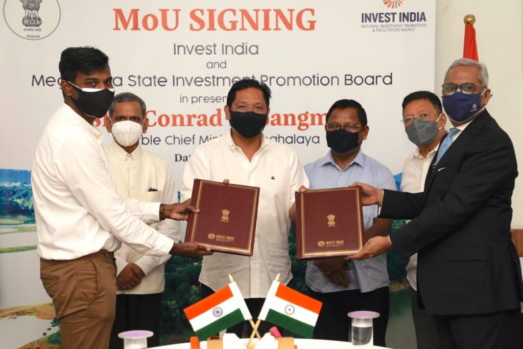 Meghalaya inks MoU with Invest India with focus on ‘One Product-One District Programme’