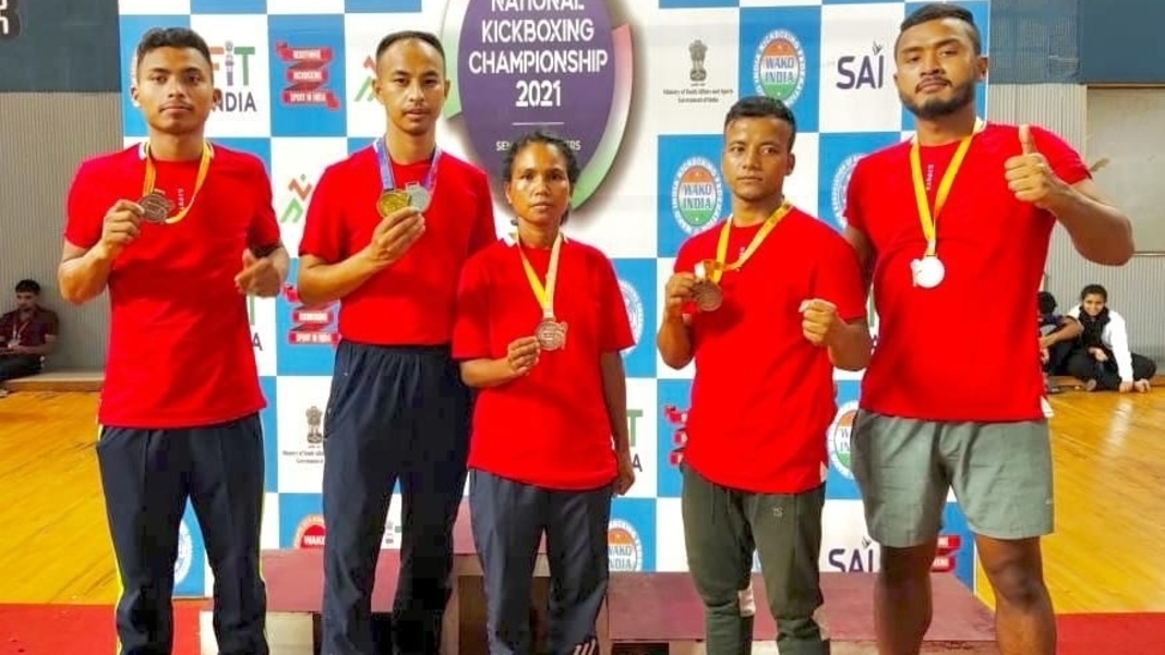5 Kickboxers from Meghalaya bring laurels to state at the National Kickboxing Championship