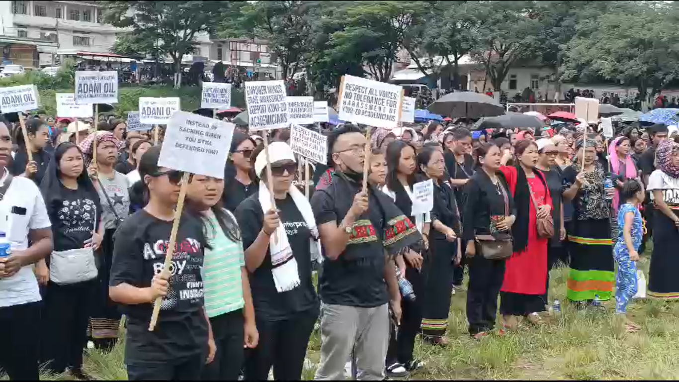 Manipur: Massive protest rally in Kangpokpi against Amit Shah’s remarks in Parliament, FIRs against tribal intellectuals