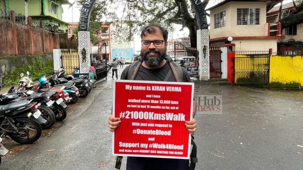 From Thiruvananthapuram to Tura: Kiran Verma’s epic journey across 21,000 kms to promote blood donation