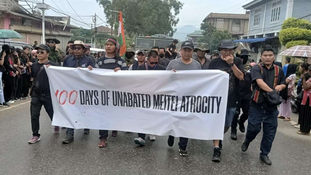 Manipur: Massive rally in Churachandpur commemorates 100 days of tribal resistance