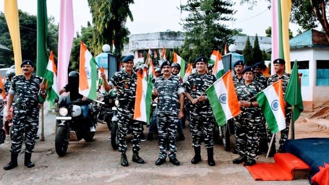 CRPF organise bike rally to promote Har Ganga Tiranga campaign, awareness about national flag in Tura