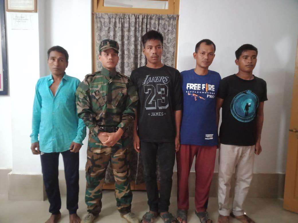 Five NLFT (BM) militants surrender in Tripura after decamping from Bangladesh*
