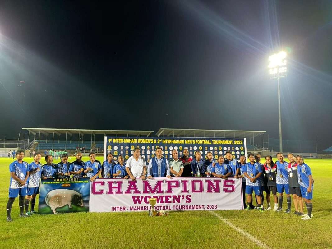 Mrong wins 1st Inter Mahari Women’s football tournament