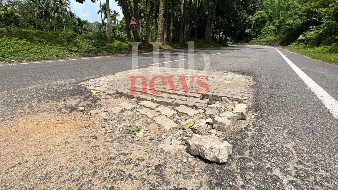 Highway linking Tura to Williamnagar & Assam develops 60+ potholes in just 8 months in Garo Hills