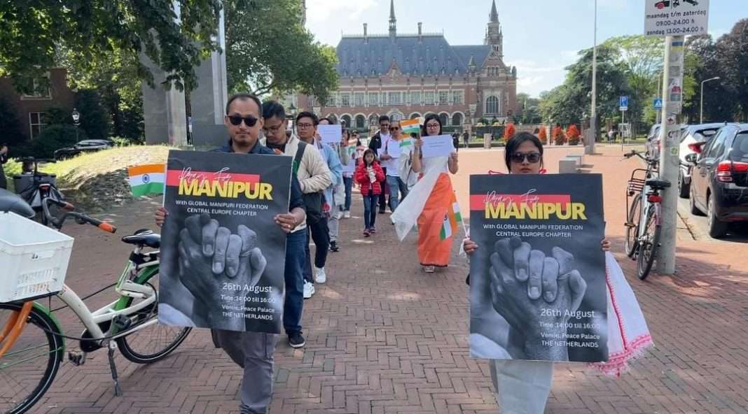 Solidarity peace prayer  held in Netherlands for Manipur