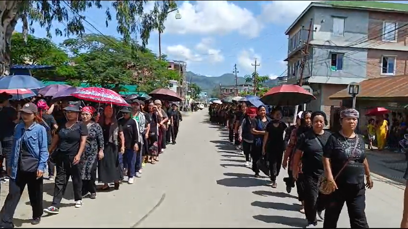 ITLF stage protest against CBI inquiry into the 'killing' of  two students in Manipur