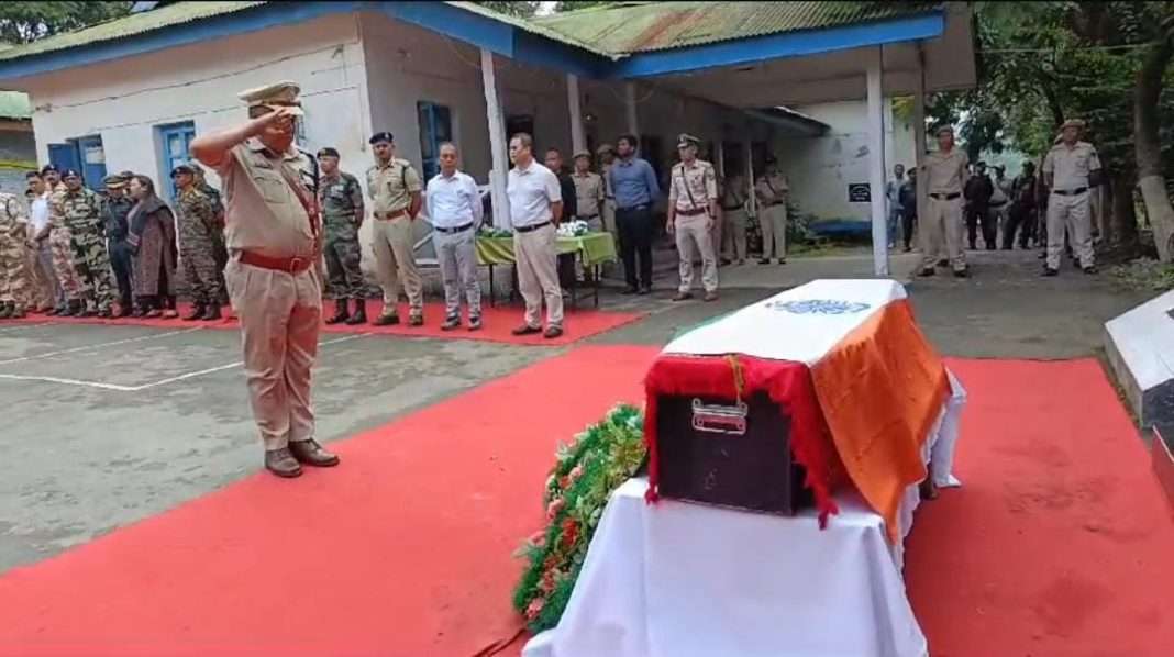 Manipur police sub-inspector laid to rest in Churachandpur