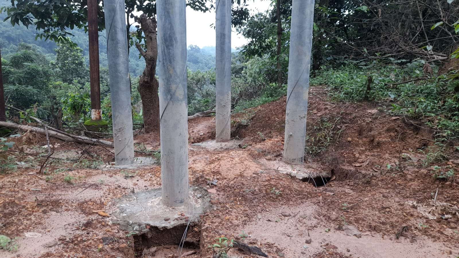 Substandard work on multi-crore project to set-up new posts & lines raises concerns in South Garo Hills