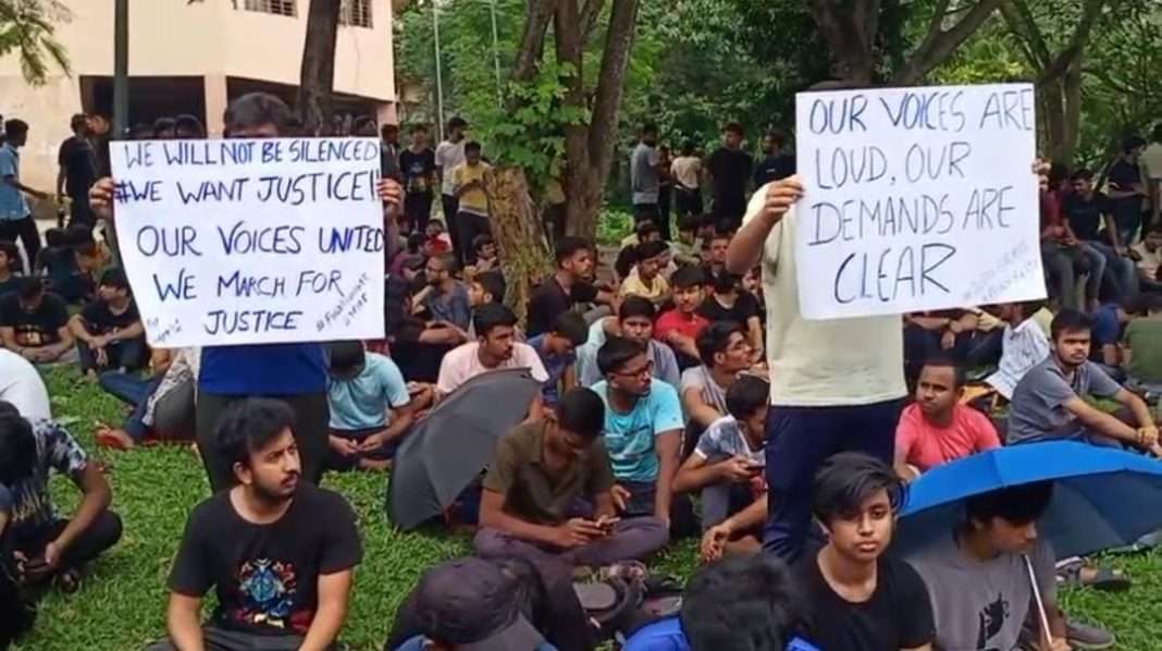Assam: Students of NIT Silchar organise Satyagraha seeking justice for Koj Buker