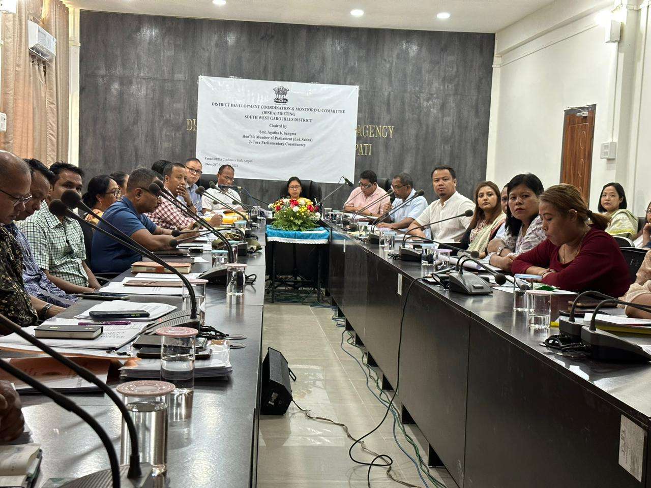 Agatha chairs DISHA meeting in South West Garo Hills, addresses key developmental concerns 