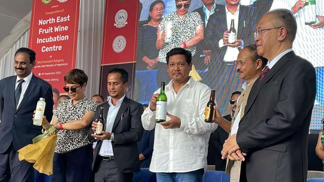 Conrad Sangma inaugurates the North East Fruit Wine Incubation Centre at IHM campus