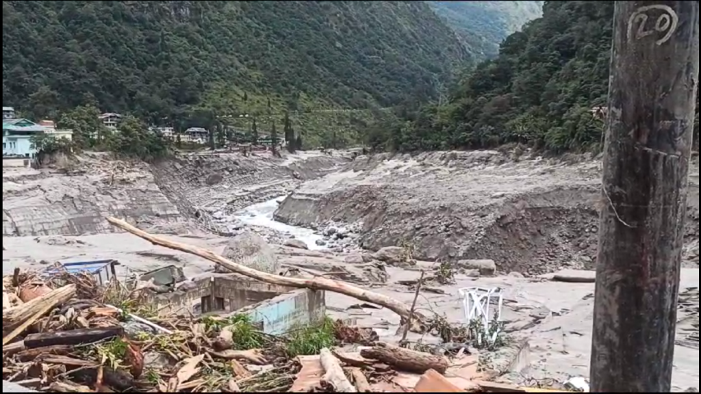 A devastated Chungthang: The worth hit town in Sikkim flash floods, Teesta Stage 3 Dam washed away