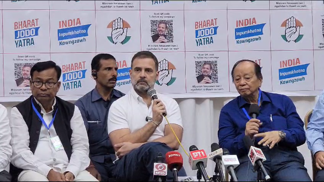 Mizoram elections is about protecting the State from BJP-RSS: Rahul Gandhi