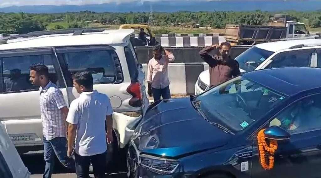 Congress MP Gaurav Gogoi's convoy meets with accident, several vehicles affected