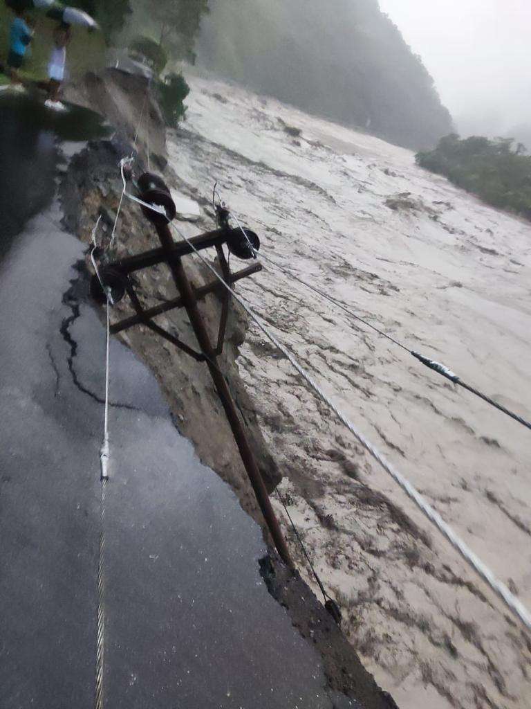 Cloudburst in Sikkim has caused severe flash floods and significant damage to the dam at Chungthang.