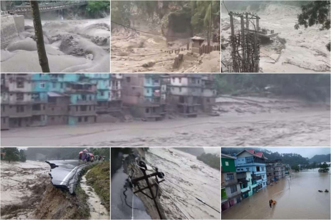Sikkim Flash Floods: 10 dead, 82 missing, thousands stranded, 14 bridges destroyed