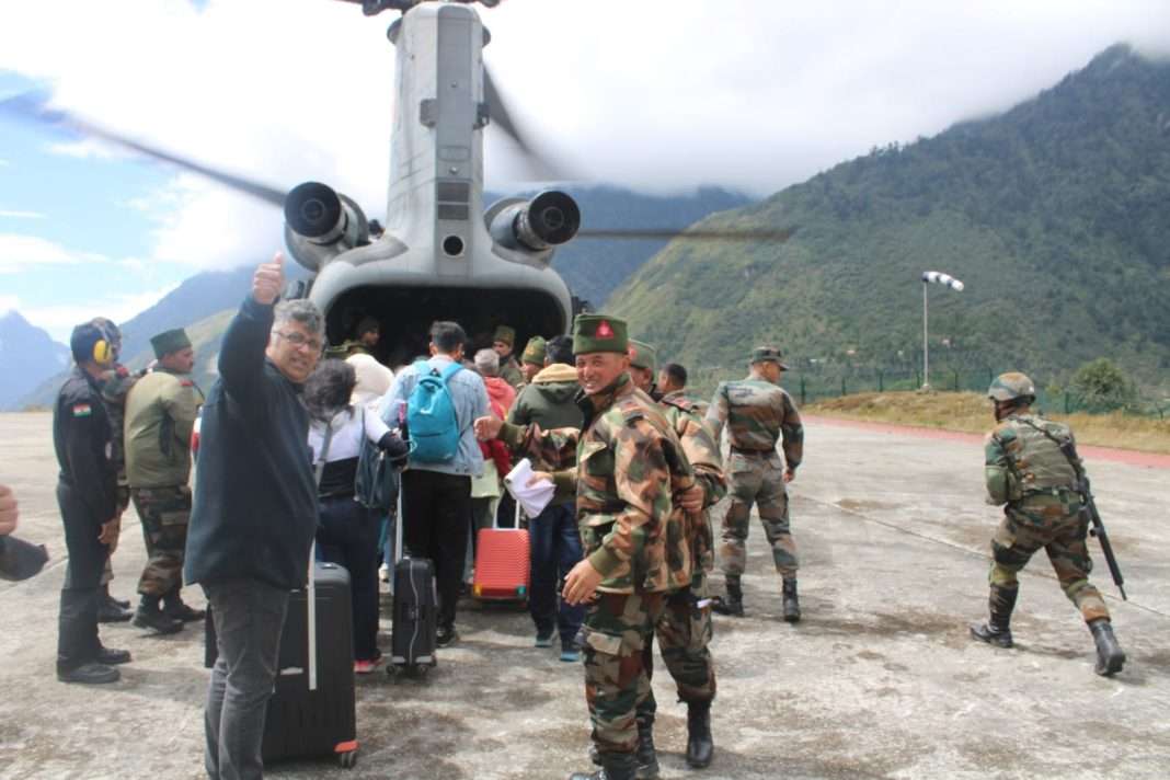 Indian Army launches massive rescue mission in North Sikkim, airlifts over 200 civilians