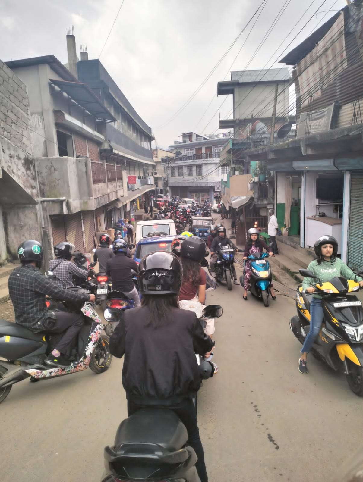 Mock Drill on earthquake creates massive traffic congestion in Shillong City
