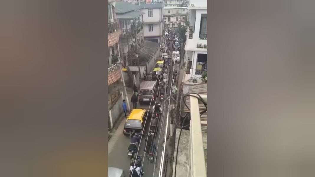 Mock Drill on earthquake creates massive traffic congestion in Shillong City