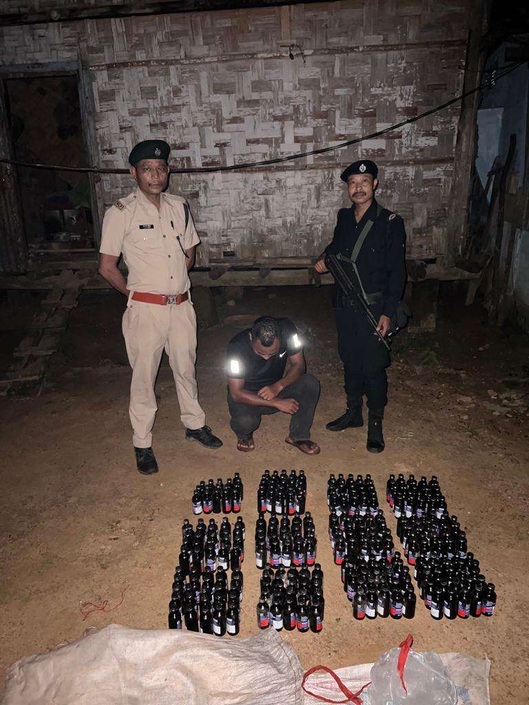 Baghmara raid results in over 700 bottles phensedyl cough syrup seizure