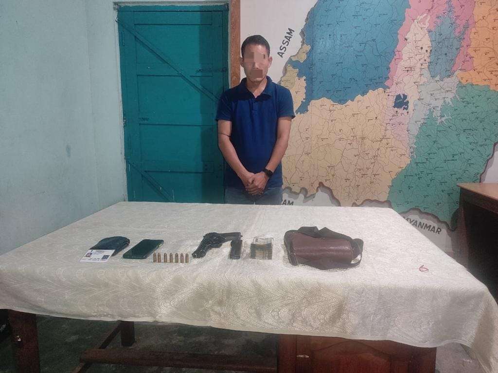 Manipur: Active KYKL cadre arrested with 9-mm pistol in Imphal West