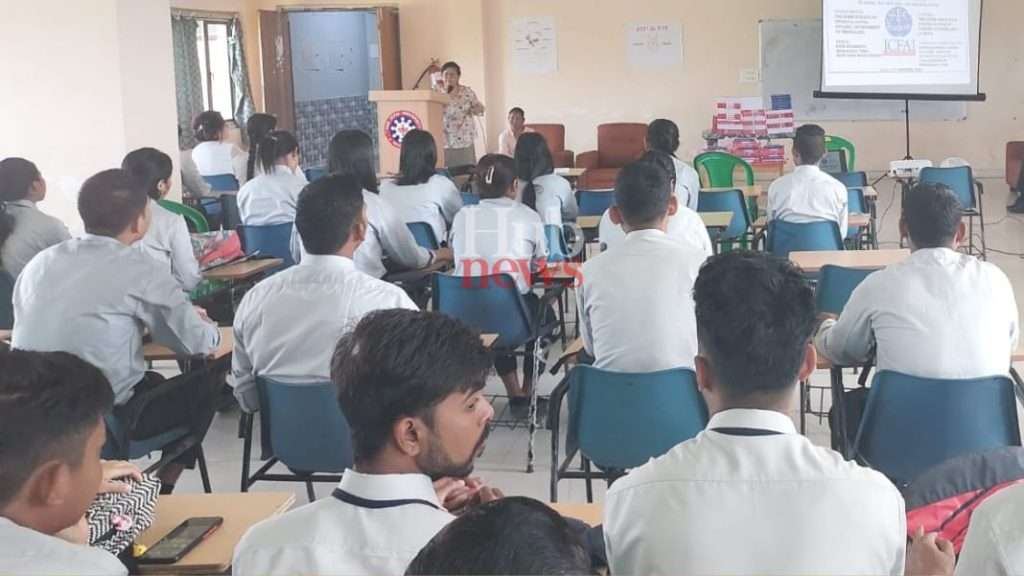 Free book distribution event held at ICFAI Tura campus