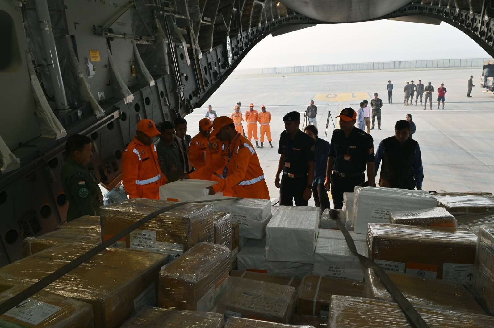 In Pics: India sends humanitarian aid to the people of Palestine