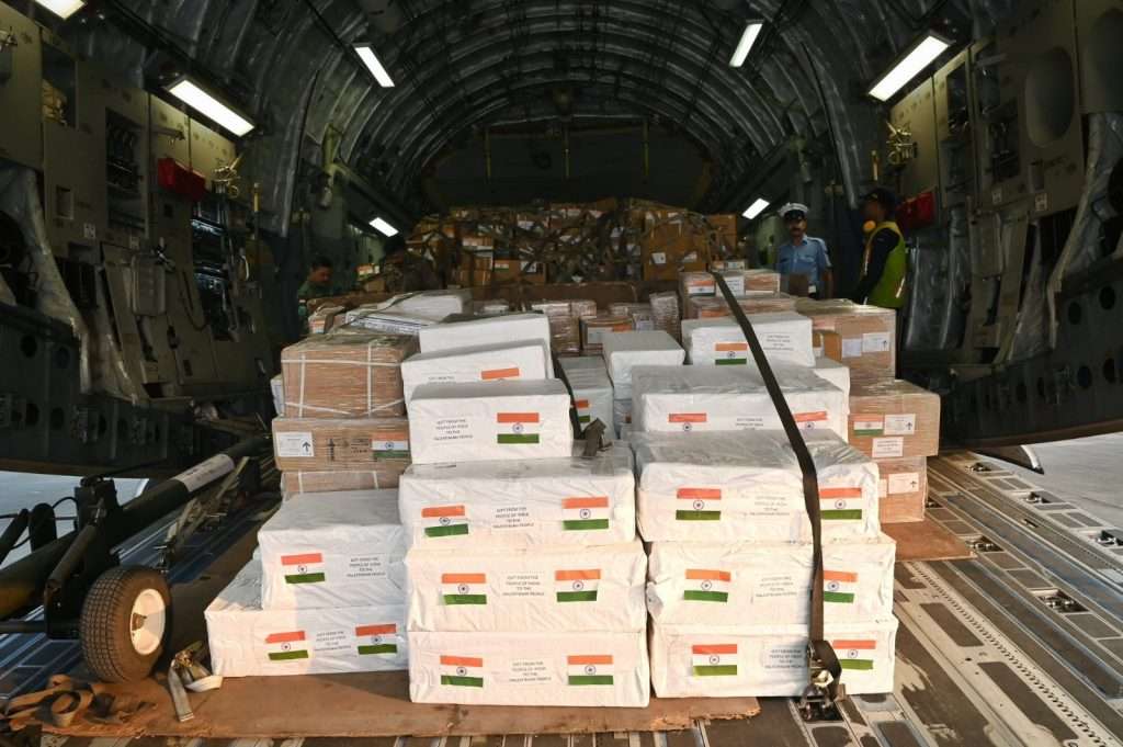 In Pics: India sends humanitarian aid to the people of Palestine