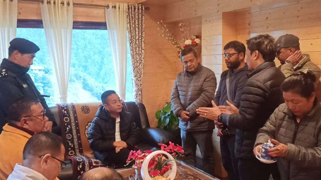 Sikkim flash flood: CM Prem Singh Golay reaches Chungthang, takes stock of relief effort