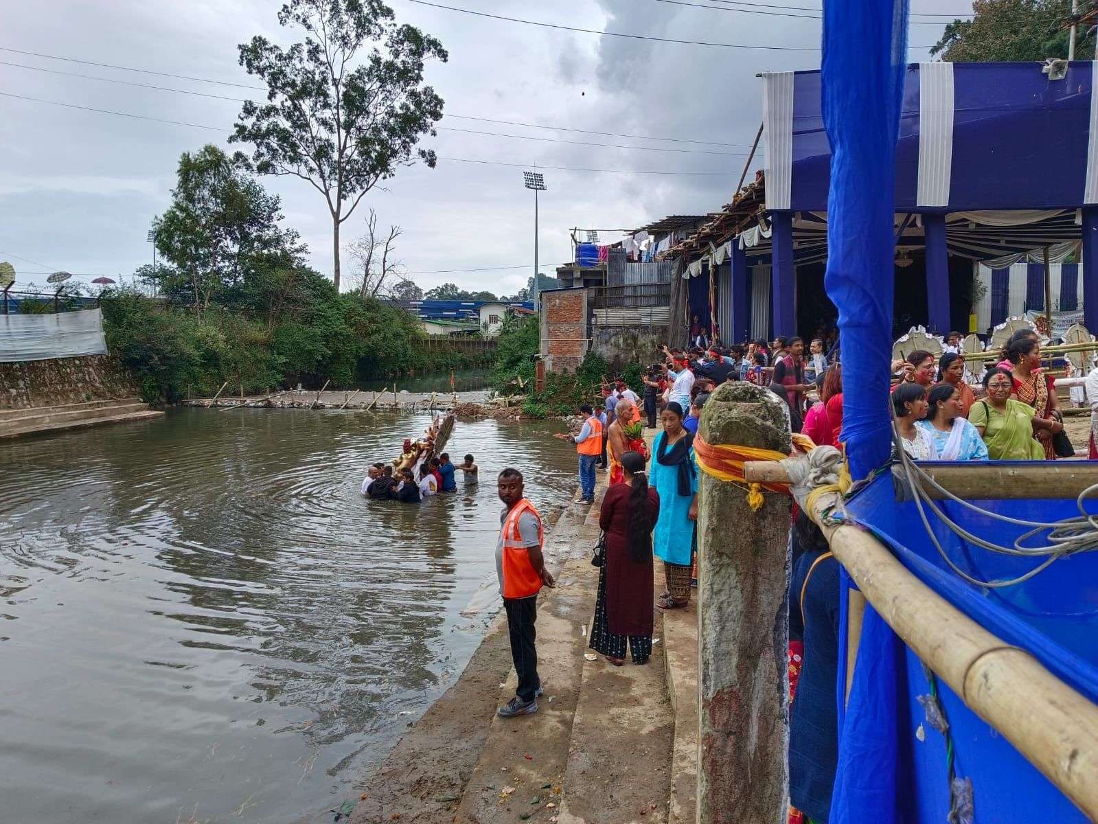 Vijaydashmi 2023 in Pics: Shillong bids tearful adieu to Goddess Durga