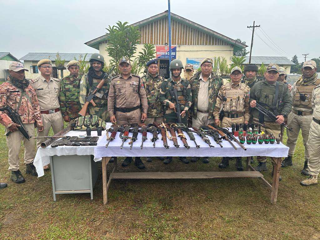 Huge cache of arms and ammunition seized in restive Manipur