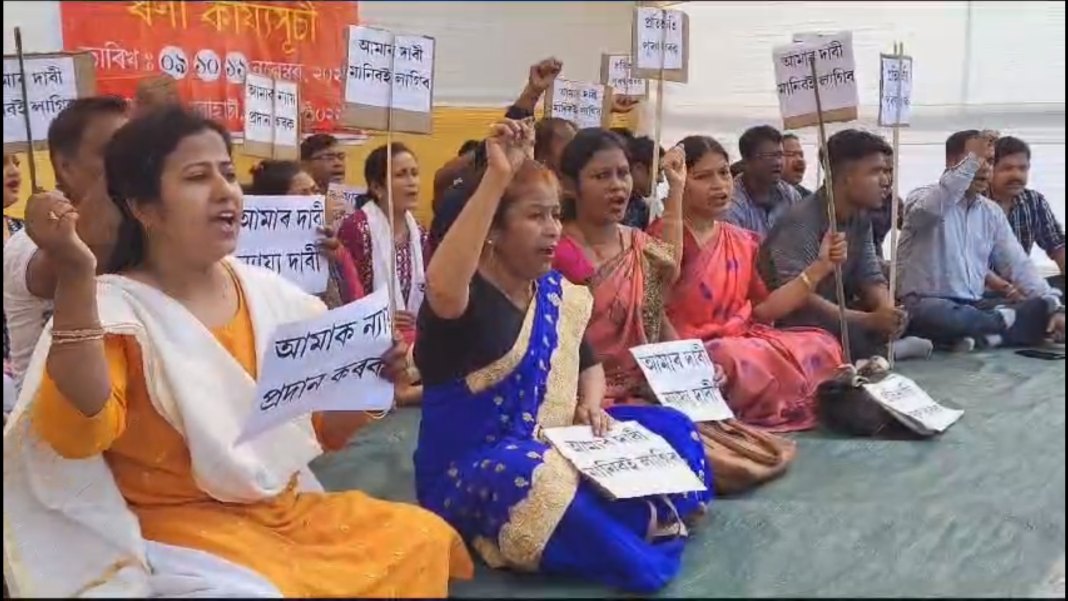 Assam: Computer teachers stage protest, demand regularization of services