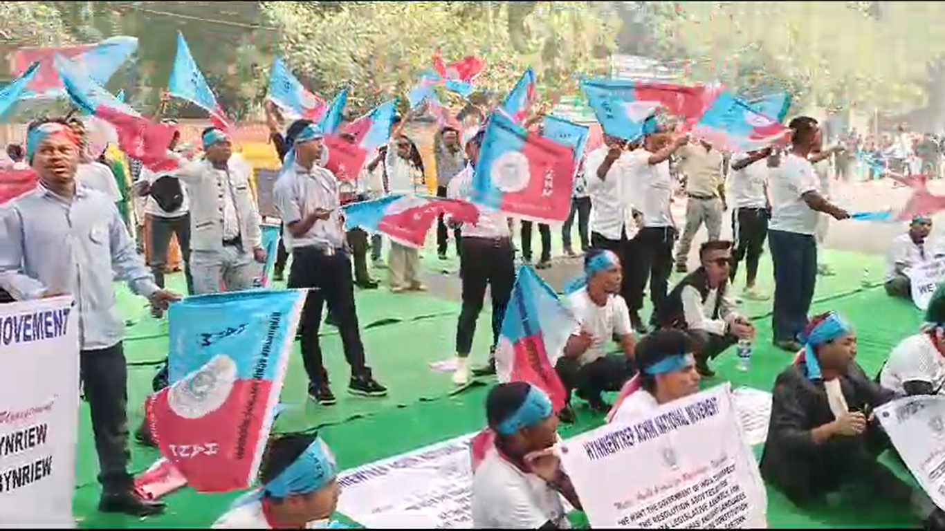 In a determined show of unity and resolve, the Hynniewtrep A’chik National Movement (HANM) organized a peaceful demonstration in New Delhi on Friday.