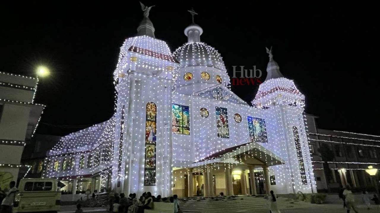 In pics | Sacred Heart Shrine at Tura lights up to mark Golden Jubilee of Tura Diocese