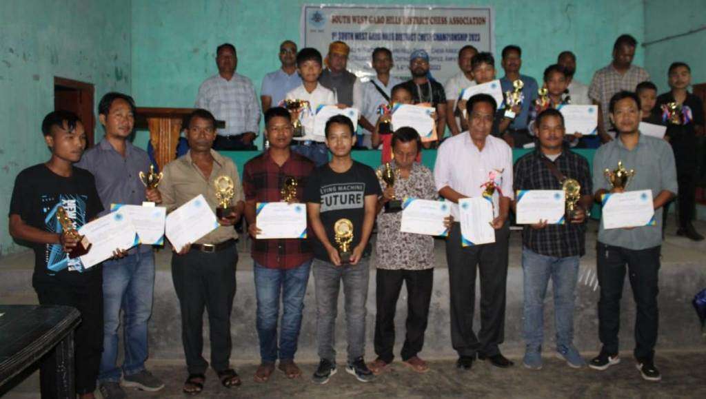 Ampati hosts 1st SWGH District Chess Championship, draws 60+ participants