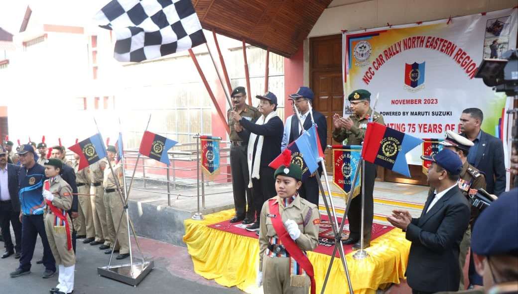 Conrad Sangma flags off NER car rally to celebrate NCC’s 75th anniversary 