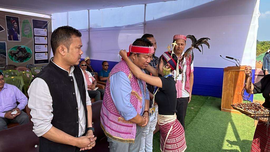 CEM Ghadc, address the gathering of 47th Hundred Drums Wangala Festival 2023