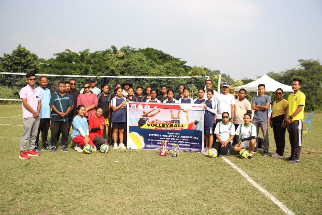 Mustang Ladies win 1st Women's Volleyball championship of South West Garo Hills