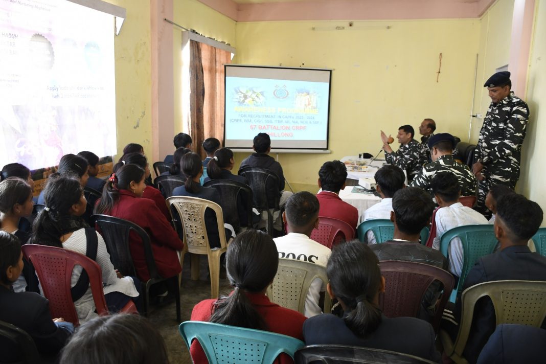 CRPF conducts awareness campaign in Mawsynram on CAPF recruitment via SSC