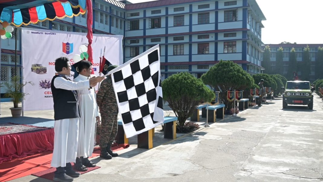 NCC Car rally's final leg flagged off at Tura's Don Bosco College Amphitheater